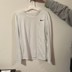 Nike White Long Sleeve Shirt